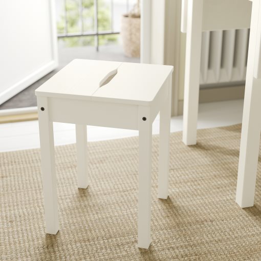 HAUGA/HAUGA, table and 2 stools, 55x82x109/74 cm, 295.749.03
