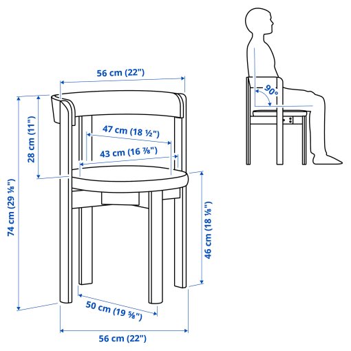 STOCKHOLM 2025, table and 6 chairs, 230x90 cm, 295.799.86
