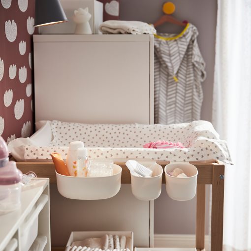 ÖNSKLIG, storage baskets changing table set of 4, 301.992.83