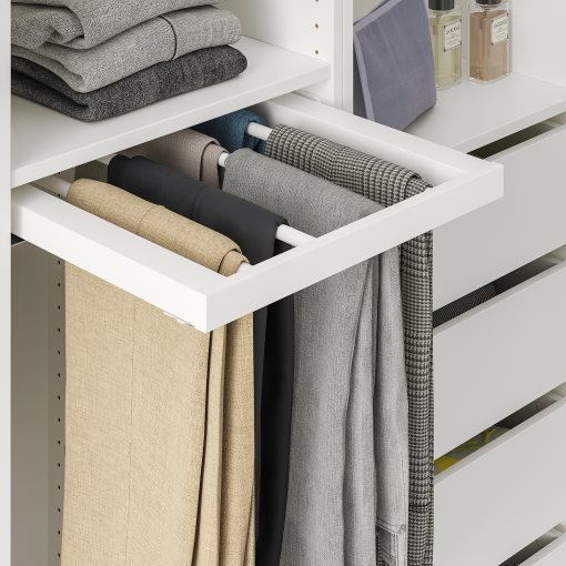 KOMPLEMENT, pull-out trouser hanger, 50x58 cm, 304.465.37