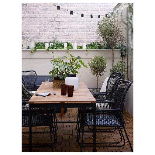 VÄSMAN, επεκτεινόμενο τραπέζι εξωτερικού χώρου, 135/190x74 cm, 304.690.34