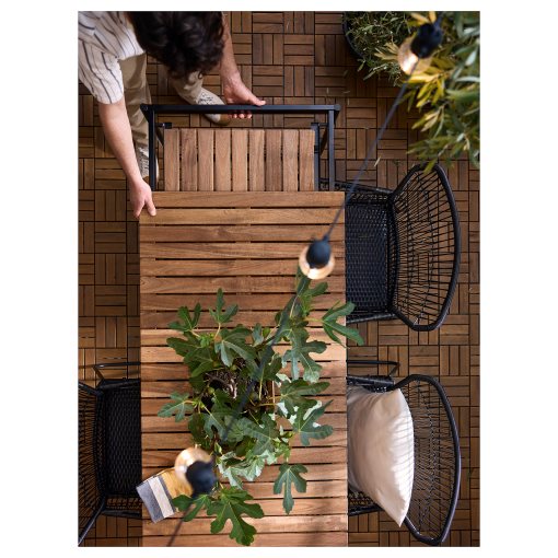 VÄSMAN, επεκτεινόμενο τραπέζι εξωτερικού χώρου, 135/190x74 cm, 304.690.34