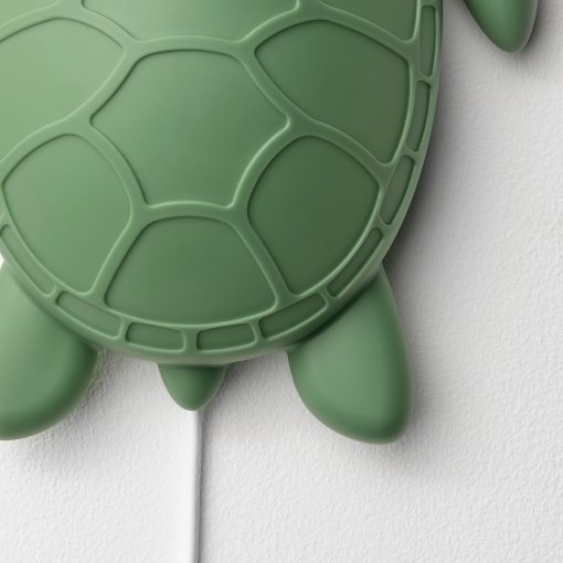 BLÅVINGAD, φωτιστικό τοίχου με ενσωματωμένο φωτισμό LED/χελώνα, 305.265.67