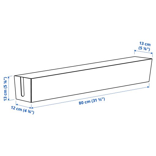 MITTZON, cable box for frame with castors, 80x13 cm, 305.286.32