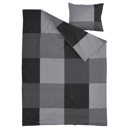 BRUNKRISSLA, duvet cover and pillowcase, 150x200/50x60 cm, 305.645.83