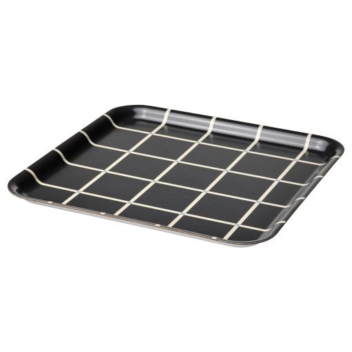 RODKNOT, tray/check pattern, 33x33 cm, 305.646.96