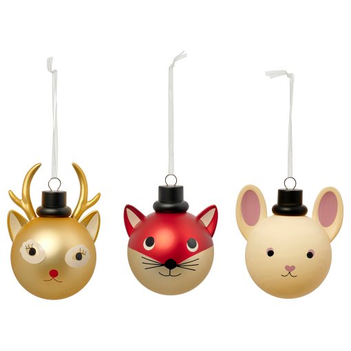 VINTERFINT, tree ornament/bauble animals, set of 3, 305.805.21