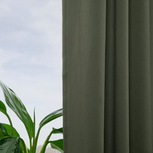 MAJGULL, block-out curtains/1 pair, 145x300 cm, 305.860.33