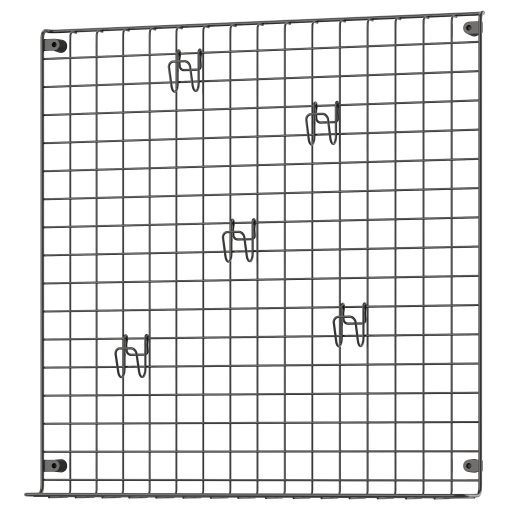 GREJIG, πίνακας τοίχου με πλέγμα και ράφι, 58x59 cm, 306.107.64