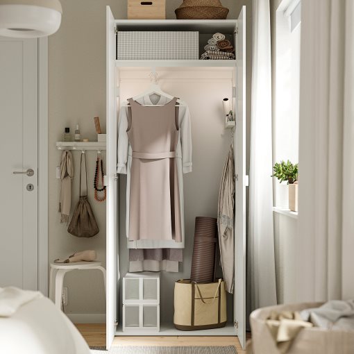 ALTARLIDEN, hook rack with storage, 306.187.36