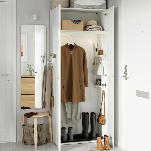 ALTARLIDEN, hook rack with storage, 306.187.36