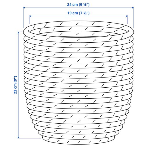SANDÖDLA, plant pot, 19 cm, 306.330.63