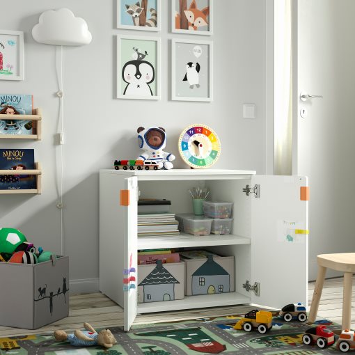 SMASTAD/PLATSA, cabinet with 1 shelf, 60x57x63 cm, 393.891.89