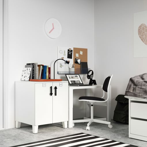 SMASTAD/PLATSA, cabinet with 1 shelf, 60x57x63 cm, 393.891.89