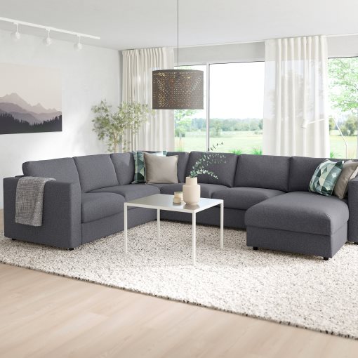 VIMLE, corner sofa, 5-seat with chaise longue, 393.995.84