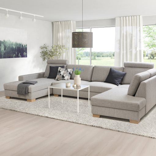 SÖRVALLEN, corner sofa 5-seat with chaise longue/left, 394.194.07