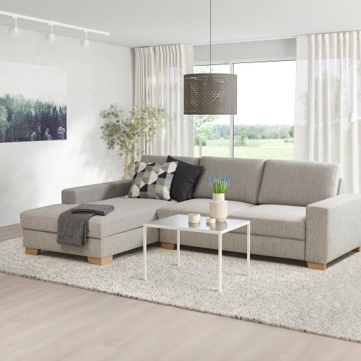 SÖRVALLEN, 3-seat sofa with chaise longue/left, 394.194.12