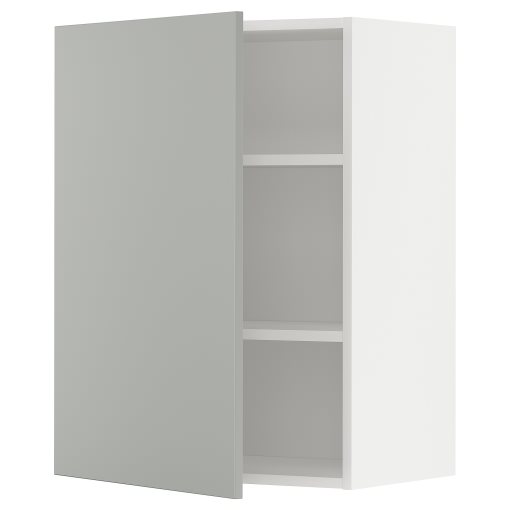 METOD, ντουλάπι τοίχου με ράφια, 60x80 cm, 395.383.87