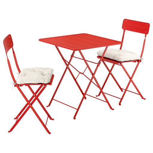 SUNDSÖ, table and 2 folding chairs/outdoor, 65x65 cm, 395.732.53