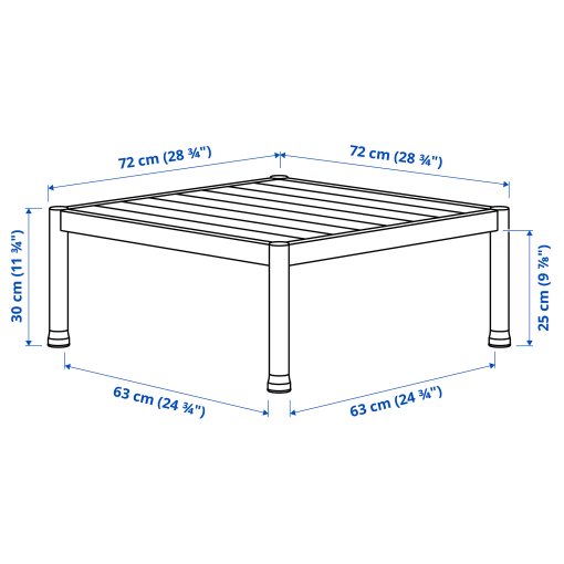 SEGERÖN, coffee table/outdoor, 73x73 cm, 405.107.97