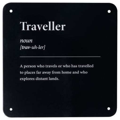 KÄNGSLEBODA, διακόσμηση τοίχου/ταξιδιώτης, 20x20 cm, 405.248.84