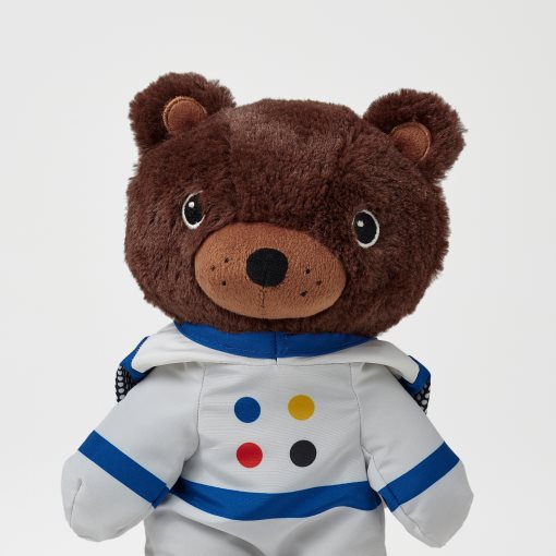 AFTONSPARV, soft toy bear with astronaut suit, 28 cm, 405.515.42
