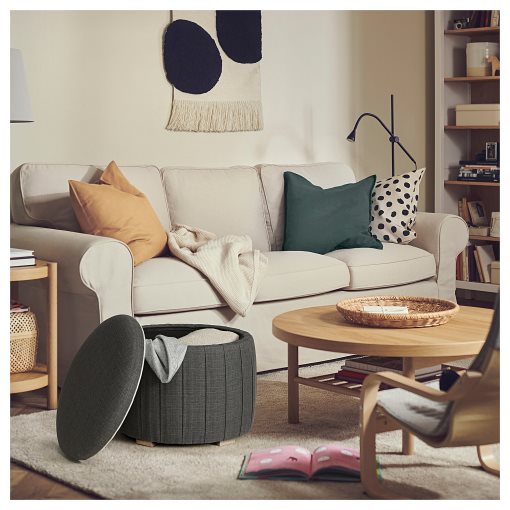 ÅTERLÖGA, pouffe with storage, 405.623.38