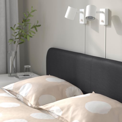 SLATTUM, upholstered bed frame, 160x200 cm, 405.712.48