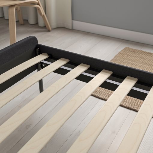 SLATTUM, upholstered bed frame, 160x200 cm, 405.712.48