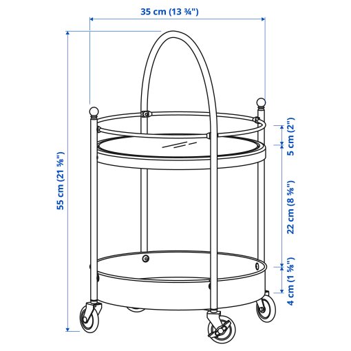 FROSJON, trolley, 55x35 cm, 405.749.06