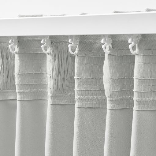 KORGMOTT, block-out curtains with heading tape/1 pair, 145x300 cm, 405.971.49