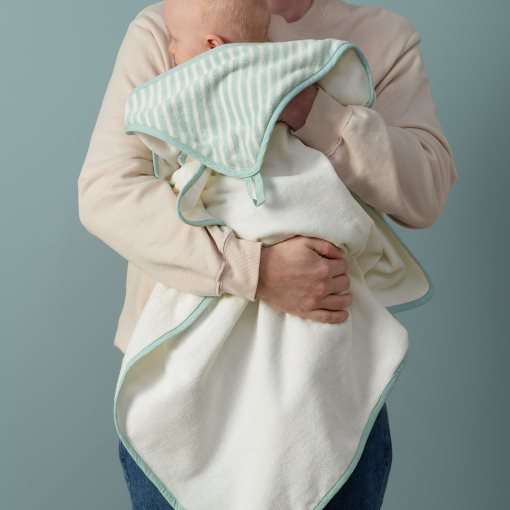 LEN, baby towel with hood, 80x80 cm, 406.298.76