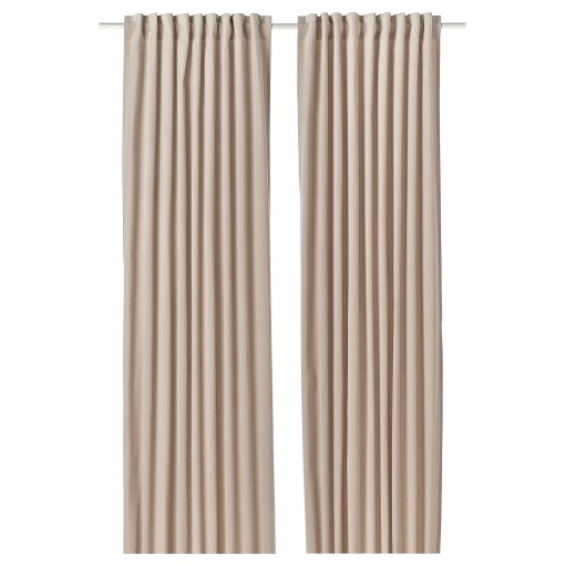 SANELA, curtains with heading tape/1 pair, 140x280 cm, 406.314.45