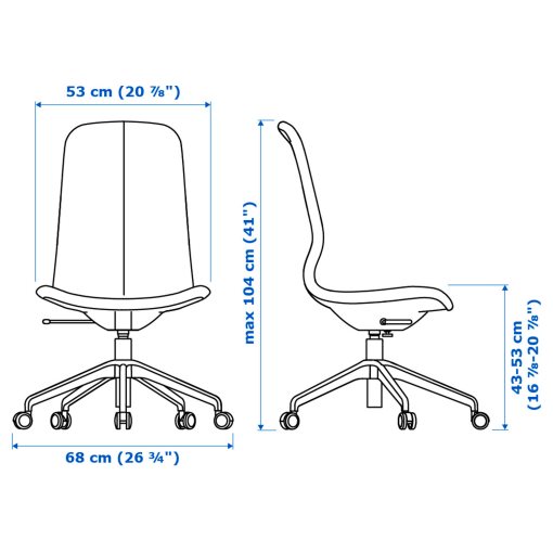 LÅNGFJÄLL, swivel chair, 491.776.29