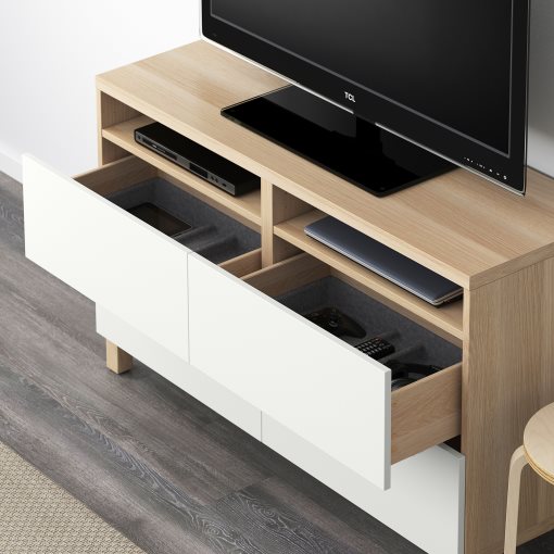BESTÅ, TV bench with drawers, 120x40x74 cm, 491.939.50
