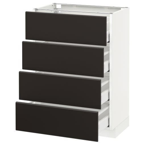 METOD/MAXIMERA, base cabinet 4 fronts/4 drawers, 492.131.18