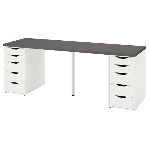 LAGKAPTEN/ALEX, desk, 200x60 cm, 494.175.68