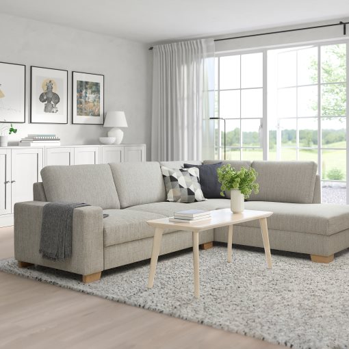 SÖRVALLEN, corner sofa 3-seat with open end/right, 494.194.02
