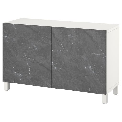 BESTÅ, σύνθεση αποθήκευσης με πόρτες, 120x42x74 cm, 494.214.38