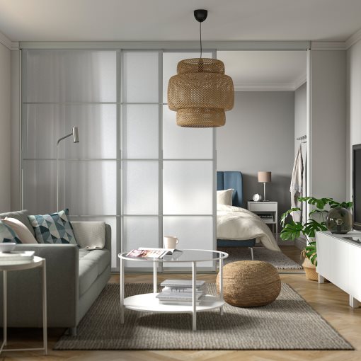 SKYTTA/SVART, σύνθεση με συρόμενη πόρτα, 301x240 cm, 494.240.50
