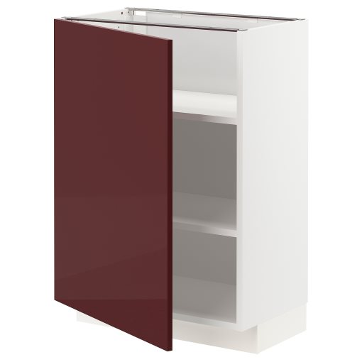 METOD, base cabinet with shelves, 60x37 cm, 494.546.45