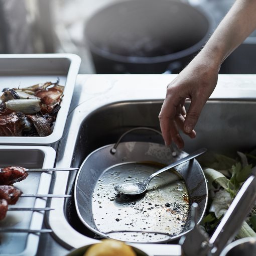 GRILLSKÄR, μονάδα νεροχύτη με πίσω επιφάνεια/εξωτερικού χώρου, 86x61x176 cm, 494.952.45