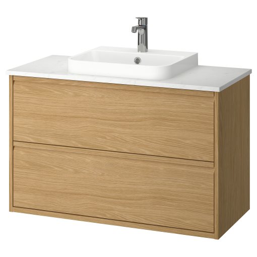 ANGSJON/BACKSJON, wash-stand with drawers/wash-basin/tap, 102x49x71 cm, 495.215.98