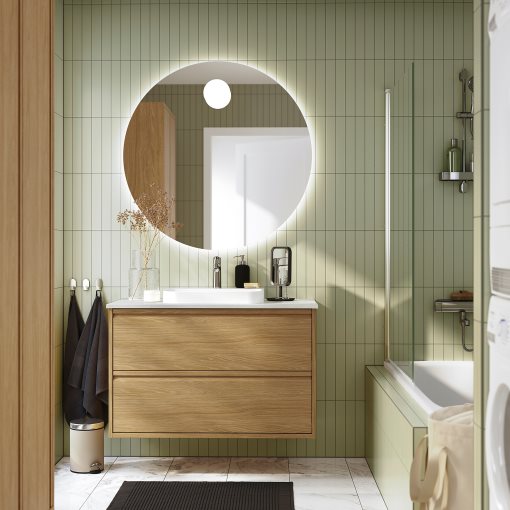 ANGSJON/BACKSJON, wash-stand with drawers/wash-basin/tap, 102x49x71 cm, 495.215.98