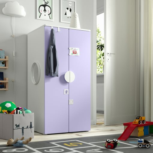 SMASTAD/PLATSA, wardrobe, 60x57x123 cm, 495.440.95