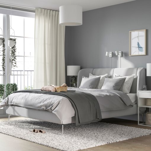 TUFJORD, upholstered bed frame, 140x200 cm, 495.553.62