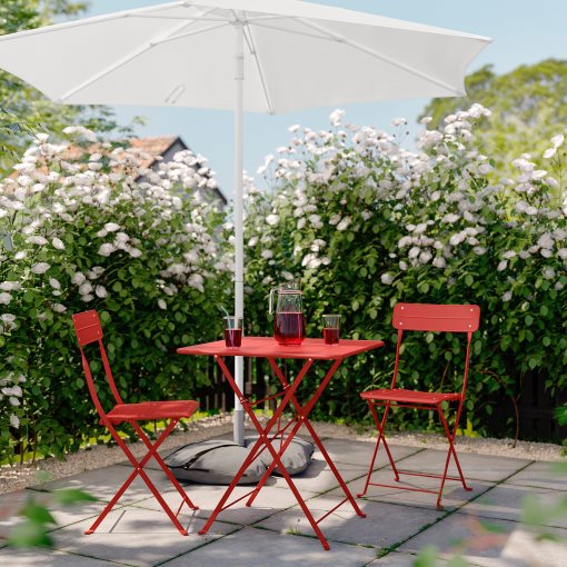 SUNDSÖ, table and 2 folding chairs/outdoor, 65x65 cm, 495.730.21
