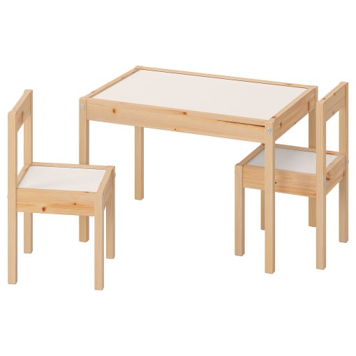 LÄTT, children`s table with 2 chairs, 501.784.11