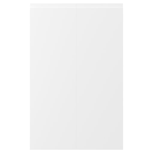 VOXTORP, 2-piece door for corner base cabinet set/right-hand matt, 25x80 cm, 502.819.98