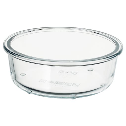 IKEA 365+, food container round/glass, 400 ml, 503.591.95
